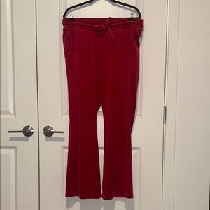 Torrid Red Velour Pants
